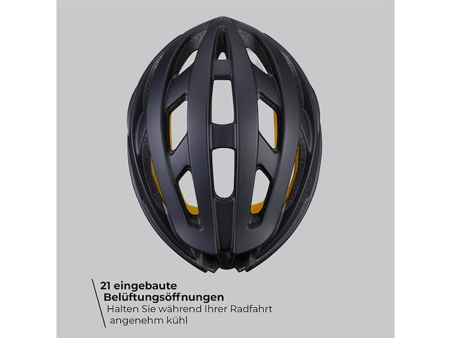 Bbb cycling hawk mips helm mat zwart maat m - afbeelding 2 van  5