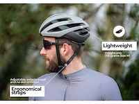 Bbb cycling maestro fietshelm verstelbaamat grijs maat m - afbeelding 4 van  6