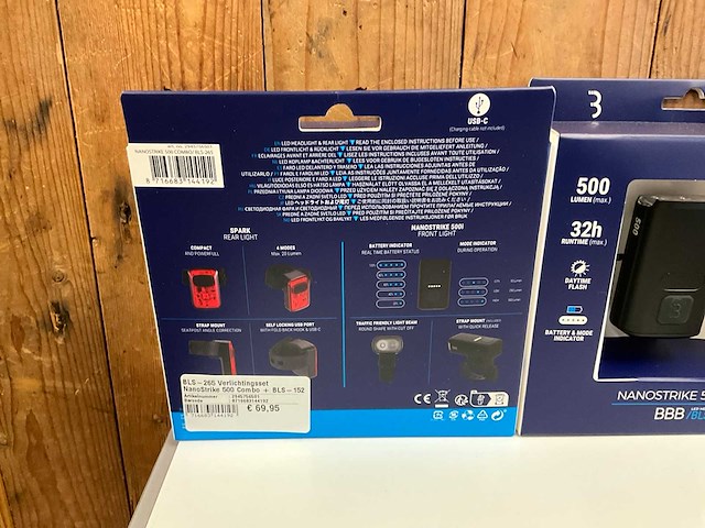 Bbb nanostrike 500 combo fietsverlichting (2x) - afbeelding 4 van  4