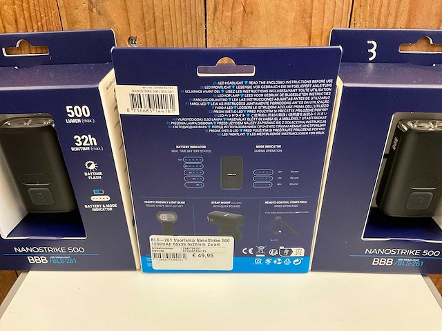 Bbb nanostrike 500 led koplamp (3x) - afbeelding 4 van  4