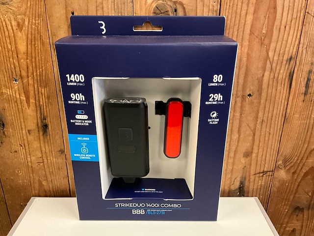 Bbb strikeduo 1400i combo fietsverlichting - afbeelding 3 van  4