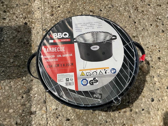 Bbq barbecues gril barbecue ø34,5cm (2x) - afbeelding 2 van  4