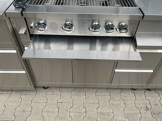 Bbq burner-grill-wasbak-pizza buitenkeuken - afbeelding 6 van  24