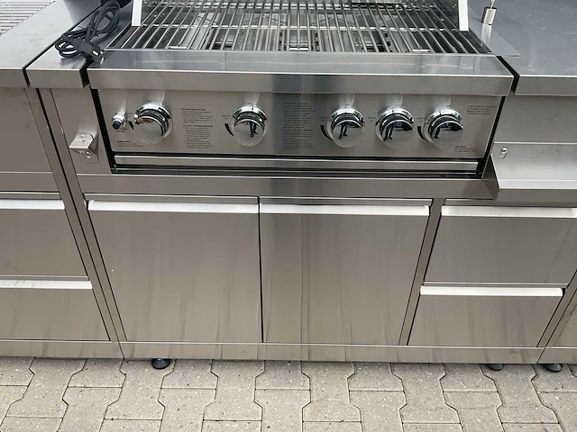 Bbq burner-grill-wasbak-pizza buitenkeuken - afbeelding 21 van  24
