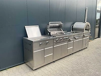 Bbq burner-grill-wasbak-pizza buitenkeuken - afbeelding 18 van  24