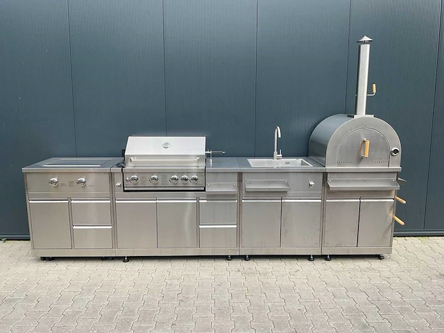 Bbq burner-grill-wasbak-pizza buitenkeuken - afbeelding 12 van  22