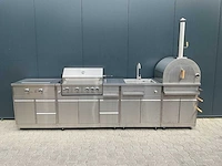 Bbq burner-grill-wasbak-pizza buitenkeuken - afbeelding 12 van  22