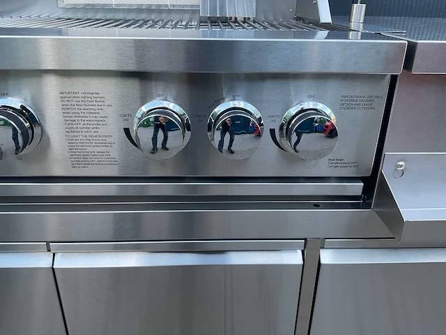 Bbq burner-hoek-grill-wasbak-pizza buitenkeuken - afbeelding 8 van  32