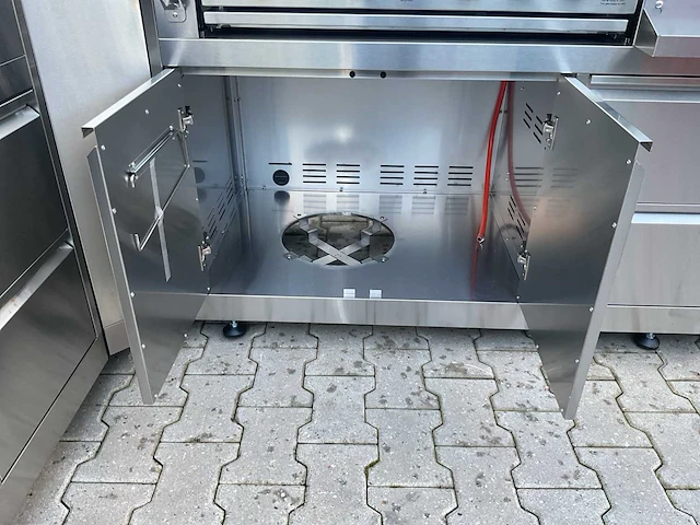 Bbq burner-hoek-grill-wasbak-pizza buitenkeuken - afbeelding 9 van  32