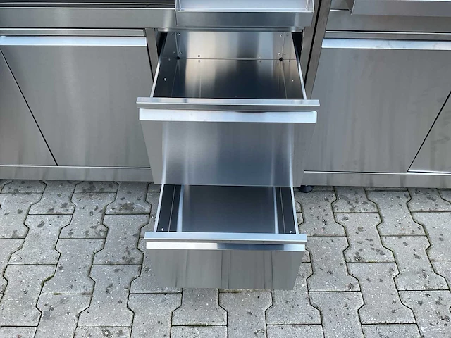 Bbq burner-hoek-grill-wasbak-pizza buitenkeuken - afbeelding 12 van  32