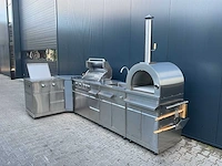Bbq burner-hoek-grill-wasbak-pizza buitenkeuken - afbeelding 28 van  32