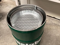Bbq olievat metabo, 200 l grill, groen - afbeelding 6 van  7