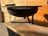 Bbq plancha + onderstel v.v. houten werkblad 120 x75x110cm - afbeelding 2 van  4