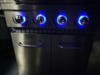 Bbq vonato, 4 branders, mat geborsteld rvs - hoogglans zilverkleurige details - afbeelding 2 van  7