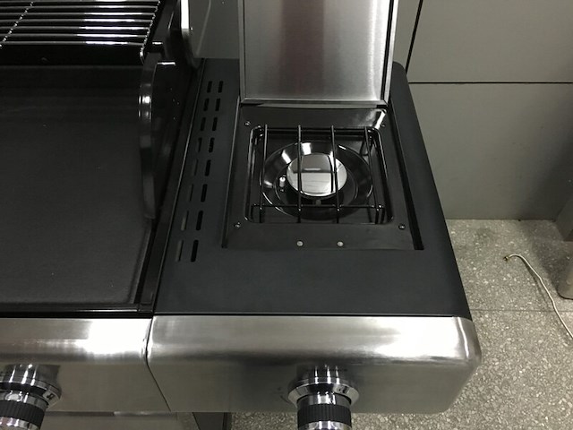 Bbq vonato, 4 branders, zilverkleurig - afbeelding 3 van  4