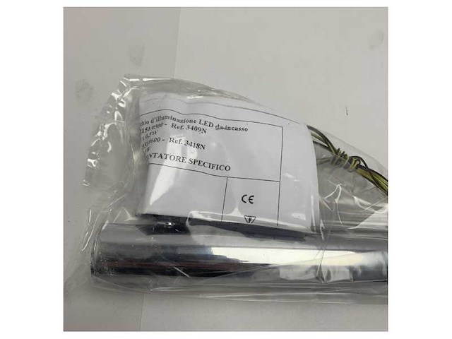 Bcm lucido 800mm led clothes pendant in gloss chrome finish - afbeelding 2 van  7