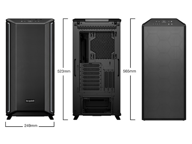 Be quiet! behuizing dark base 701 zwart - afbeelding 3 van  4