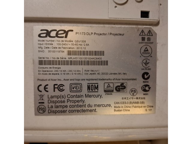 Beamer met soundbar acer , roseland - afbeelding 4 van  9