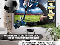 Beamerscherm uitschuifbaar 113 inch - afbeelding 5 van  9