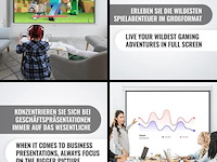 Beamerscherm uitschuifbaar 113 inch - afbeelding 4 van  9