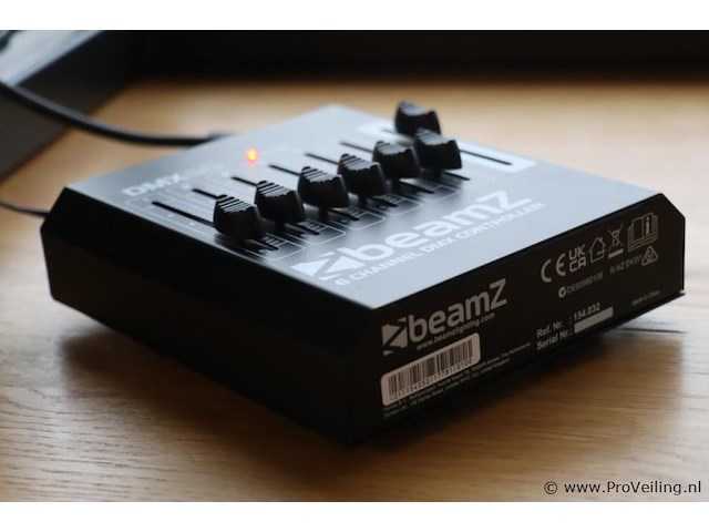Beamz 6 channel dmx controller type dmx60 - afbeelding 1 van  4