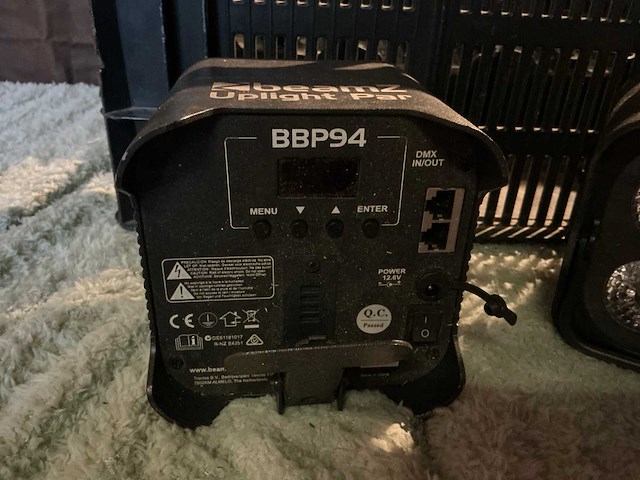 Beamz bbp94 accu uplight par (8x) - afbeelding 3 van  5