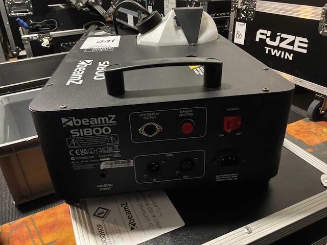 Beamz s1800 rookmachine (2x) - afbeelding 5 van  6