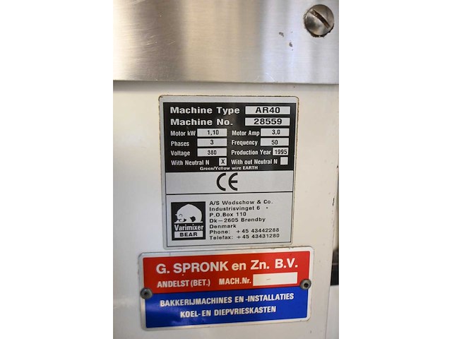 Bear varimixer ar 40 planeetmenger inclusief 3 mengaccessoires - afbeelding 3 van  11