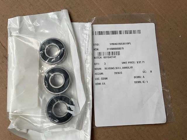 Bearing (3x) - afbeelding 1 van  1