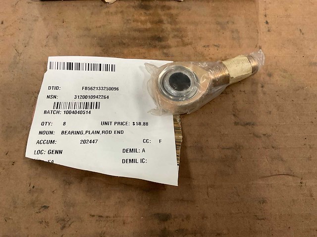 Bearing plain rod end (8x) - afbeelding 2 van  4