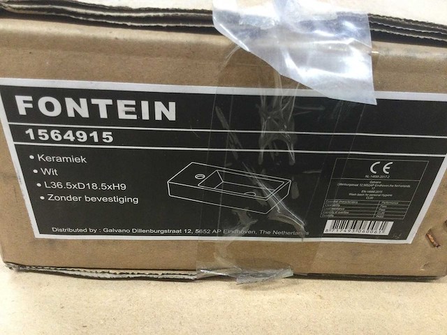 Beau portiers - - fontein kraangat links (2x) - afbeelding 4 van  7