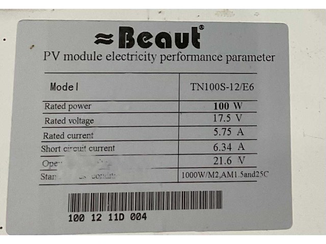 Beaut - tn100s-12/e6 - zonnepanelen en accu’s - afbeelding 9 van  9