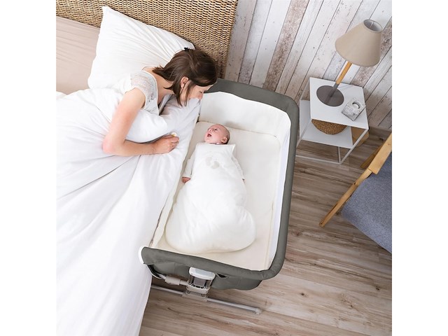 Bebeconfort calidoo co-sleeper tinted grey 0 tot 4 jaar oud - afbeelding 2 van  5