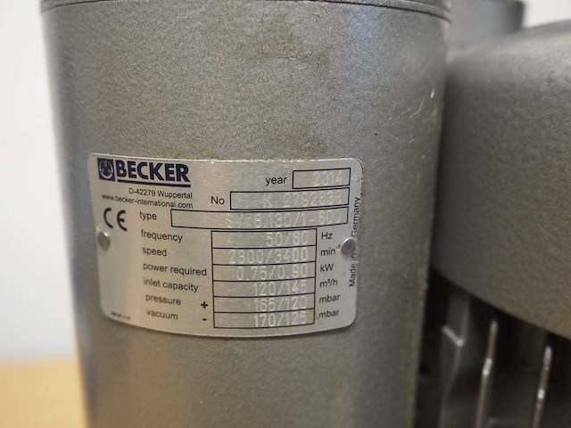 Becker - sv 8.130/1-600 - vacuum blower/pomp - afbeelding 1 van  5