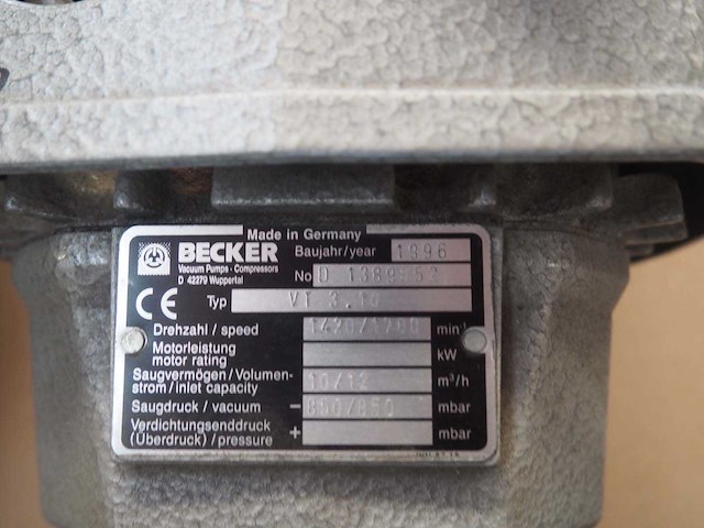 Becker - vt 3.10 - vacuum pomp (8x) - afbeelding 5 van  6