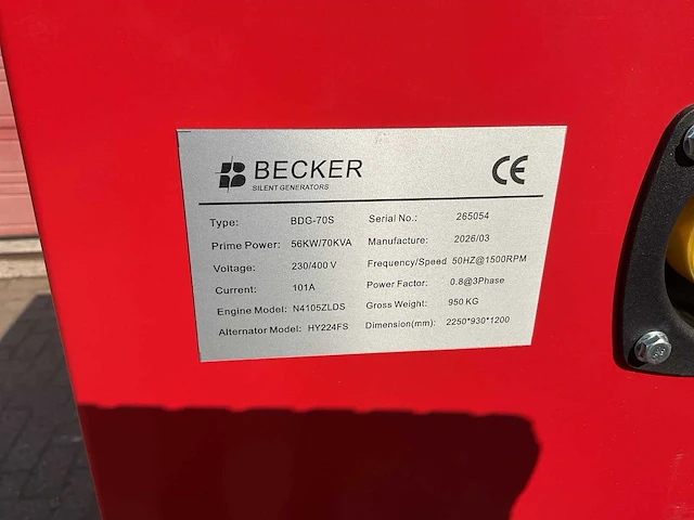 Becker bdg-70s noodstroomaggregaat - afbeelding 9 van  26