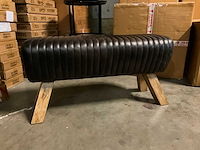 Beckett brede lederen kruk - afbeelding 4 van  8