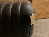 Beckett brede lederen kruk - afbeelding 8 van  8