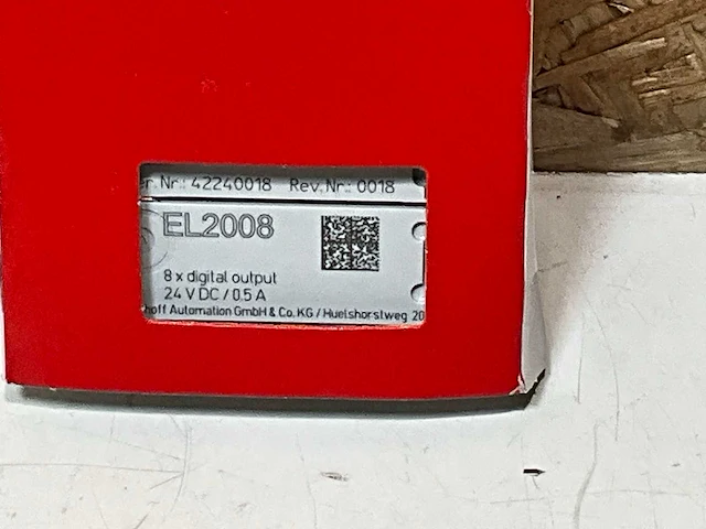 Beckhoff el2008 ethercat 8-channel digital output terminal - afbeelding 3 van  3