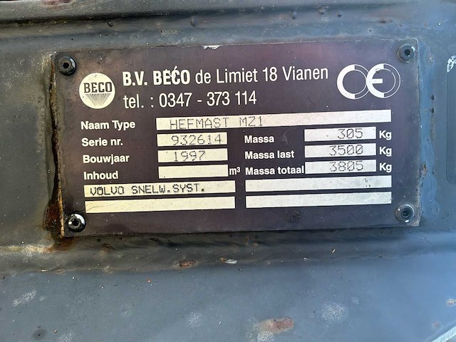 Beco - 1997 - hsk1000 - stenenklem - afbeelding 7 van  9