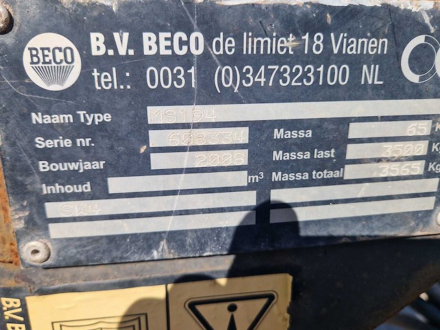 Beco - 2008 - ms194 - rotator - afbeelding 2 van  2