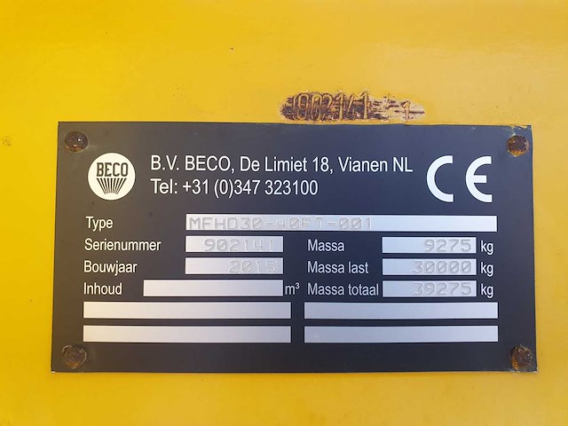 Beco - 2015 - multi functionel heavy duty - buizentrailer - afbeelding 4 van  4