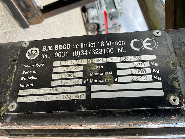 Beco hsk750 stenenklem - afbeelding 3 van  11