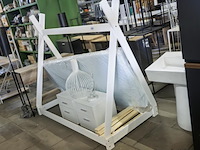 Bed incl. lattenbodem, matras, nachtkastjes (2x) & hanglamp - afbeelding 2 van  2