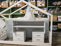 Bed incl. lattenboden en matras, tafel & 2 nachtkastjes - afbeelding 2 van  3