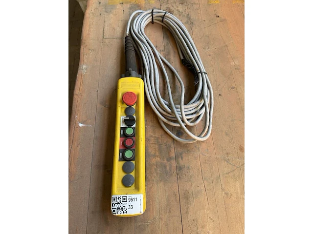 Bedieningspendel, schneider electric, xac-a 08, geel, ip65 – met kabel - afbeelding 1 van  3