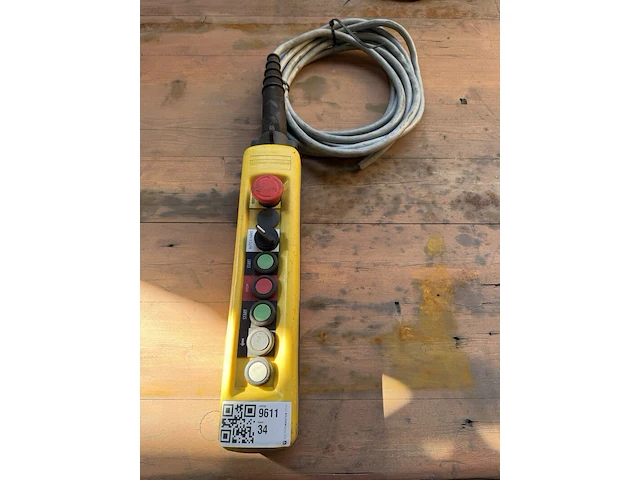 Bedieningspendel, schneider electric, xac-a 08, geel, ip65 – met kabel - afbeelding 1 van  3