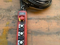 Bedieningspendel, stahl, sth 1302-022, rood, 8 bedieningstoetsen – met kabel