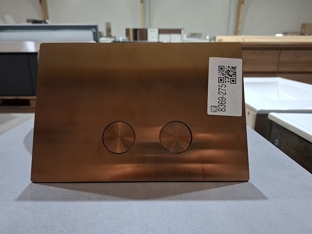 Bedieningsplaat geborsteld koper - afbeelding 1 van  4