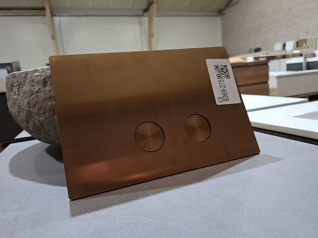 Bedieningsplaat geborsteld koper - afbeelding 2 van  4